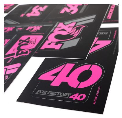 Fox Racing Shox Stickers Heritage 2019 Pink