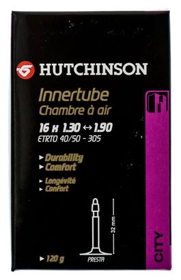 HUTCHINSON Inner Tube STANDARD 16'' Presta 32mm