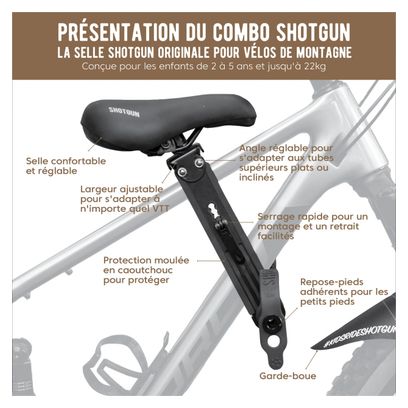 MTB Shotgun Sattel + Kinderlenker Combo Kit