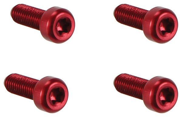 Woodman Bottle Cage Bolts Lite M5x15 mm - Red