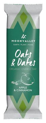 Barre Énergétique Moonvalley Oats & Dates Organic Energy Bar Pomme Cannelle 50 g