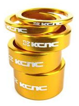 <strong>Kit de gestión KCNC Distanciadores Alu</strong> 1'' 1/8 <strong>Oro</strong> 3/5/10/14/20 mm
