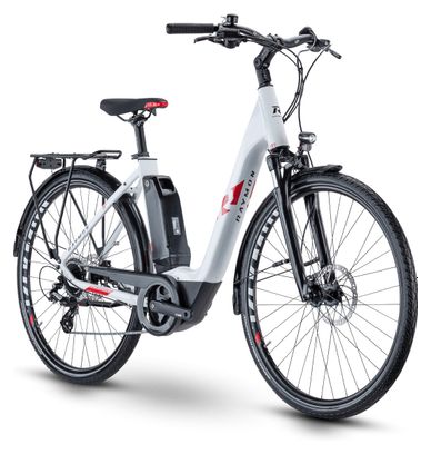 R Raymon CityRay E 1.0 Bicicletta da città elettrica Shimano Altus 8S 500 Wh 700 mm Bianco 2023
