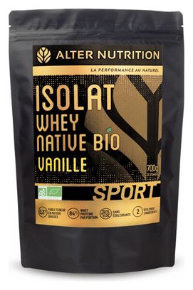 Boisson Protéinée Alter Nutrition Isolat Whey Native Bio Sport Vanille 700g