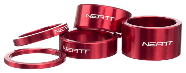 Kit Neatt de espaciadores de aluminio (x5) rojo
