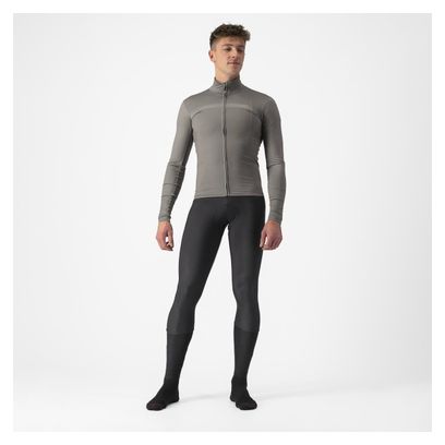 Maillot Manches Longues Castelli Pro Thermal Gris Clair