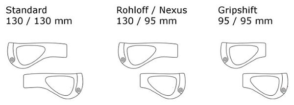 Ergon GP1 Rohloff / Nexus Griffe Schwarz