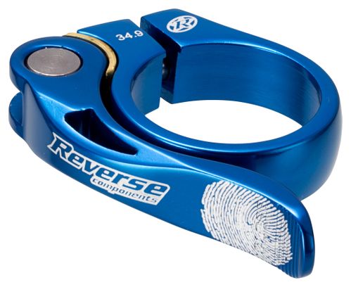 REVERSE Seat Clamp LONG LIFE 34.9 mm Blue