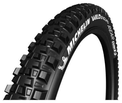 Pneu VTT Michelin Wild Enduro Rear Competition Line 27.5 Plus Tubeless Ready Souple Skinwall Gravity Shield Pinch Protection GUM-X 3D E-Bike Ready