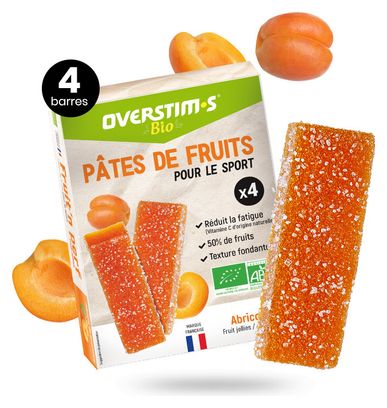 4 Pâtes de fruits Overstims Bio Abricot