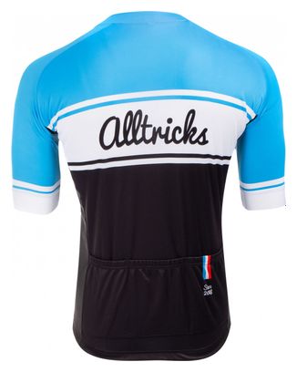 Alltricks Short Sleeves Jersey Vintage Blue 
