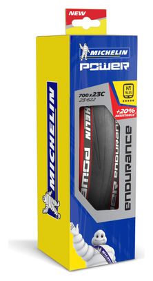 MICHELIN POWER ENDURANCE Road Tyre - Folding Red