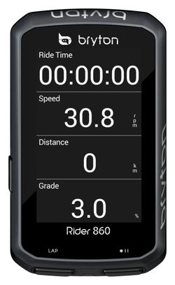 Compteur GPS Bryton Rider 860T + Ceinture Cardio/Capteur Cadence