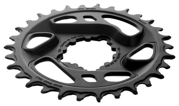 SRAM X-SYNC 2 Cold Forged EAGLE Direct Mount Chainring 6mm Offset 12 Speed Black