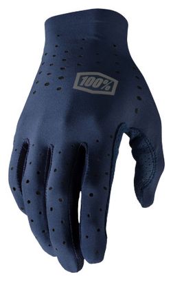 Long Gloves 100% Sling Navy Blue