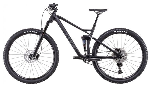 Bicicleta de montaña de suspensión total Cube Stereo 120 Race Shimano Deore/XT 12 V, 29", negro anodizado, 2022
