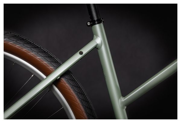 Bicicleta de ciudad Cube Hyde Trapeze Fitness Shimano Alivio / Acera 9S 700 mm Verde 2021