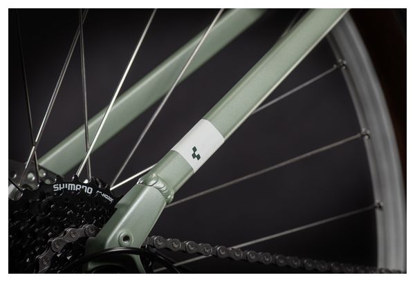 Bicicleta de ciudad Cube Hyde Trapeze Fitness Shimano Alivio / Acera 9S 700 mm Verde 2021