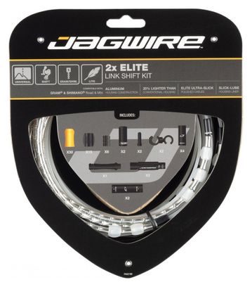 Jagwire 2x Elite Link Shift Kit Silver