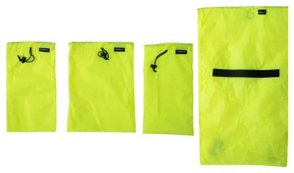 Kit de Sacs de Rangement Surly Petite Porteur Liner Bag Set Jaune Fluo