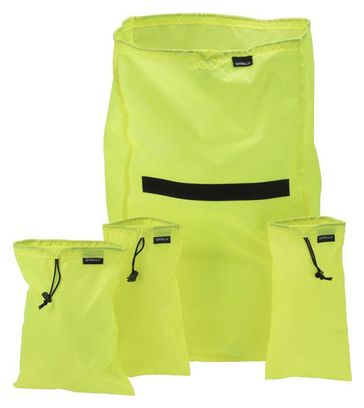 Kit de Sacs de Rangement Surly Petite Porteur Liner Bag Set Jaune Fluo