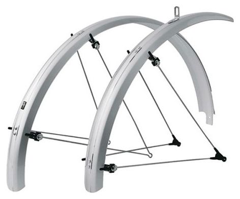 SKS MudGuard Road 28'' BLUEMELS 35mm (Long version without cosse) Silver