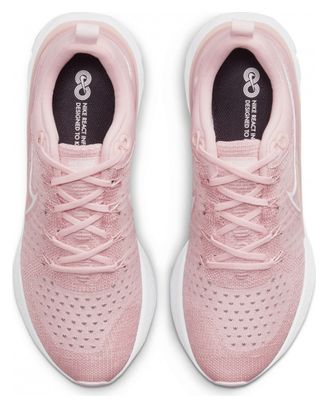 Chaussures de Running Nike React Infinity Run Flyknit 2 Rose Femme 