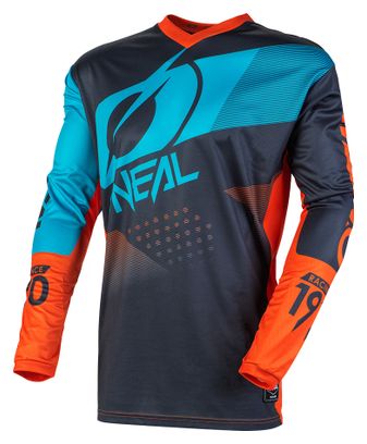 O&#39;Neal Element Factor Long Sleeve Jersey Gray / Orange / Blue