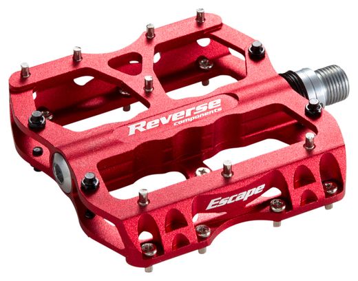 Reverse Escape Flat Pedals - Red