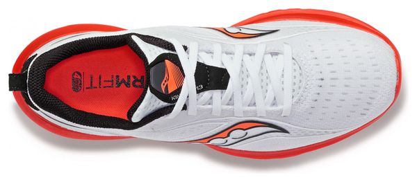 Chaussures Running Saucony Kinvara 13 Blanc Rouge Homme