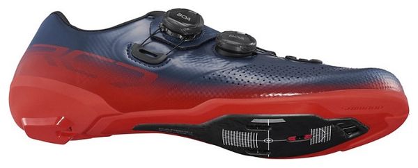 Pair of Shimano RC702 Road Shoes Blue / Red