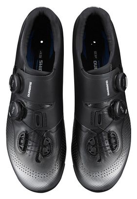 Coppia di scarpe da strada Shimano RC702 Nere / Argento