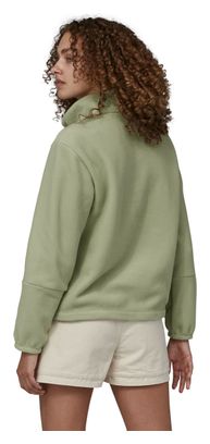 Patagonia Microdini 1/2 Zip Damen Fleece Sweatshirt Grün