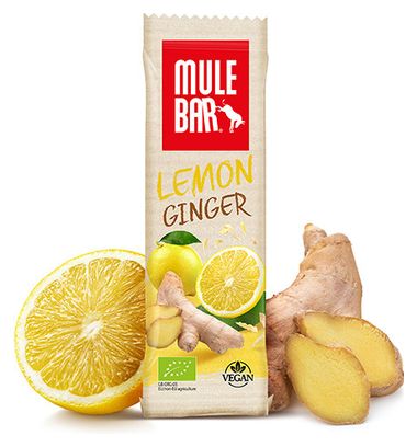 MuleBar Bio &amp; Vegan Energy Bar Zitronen Ingwer 40 g