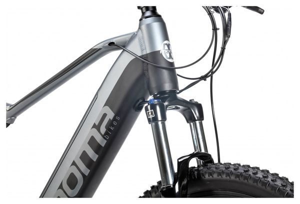 Bicicletta MTB Elettrica, E-27.5' Moma Bikes, Alluminio, SHIMANO ALTUS 24V, Sospensioni Avanti, Freni a Disco idraulico Bat. integrato Ion Litio 48V 13Ah