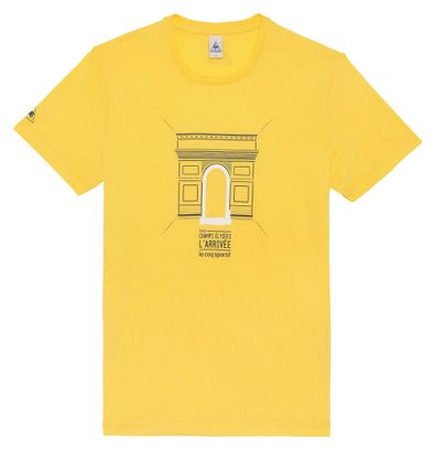 LE COQ SPORTIF 2014 T-Shirt Tour de France Arc de Triomphe Yellow