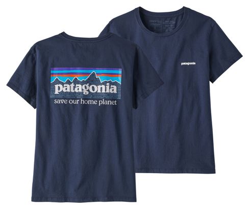 Patagonia P-6 Mission Organic Women's T-Shirt Blau