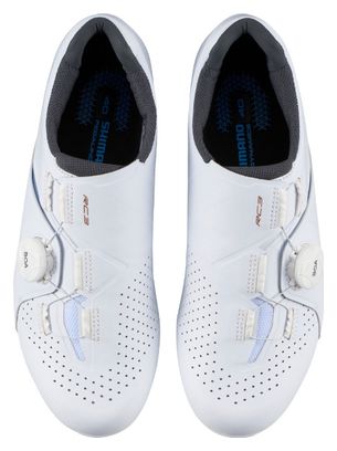 Pair of Shimano RC300 Women&#39;s Road Shoes White