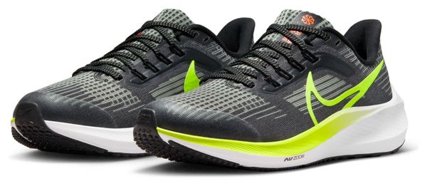 Chaussures de Running Nike Air Zoom Pegasus 39 Gris Jaune Enfant