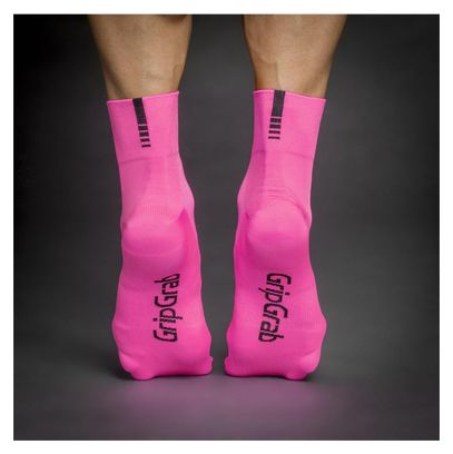 GripGrab Lightweight SL Short Sock Pink Hi-Vis