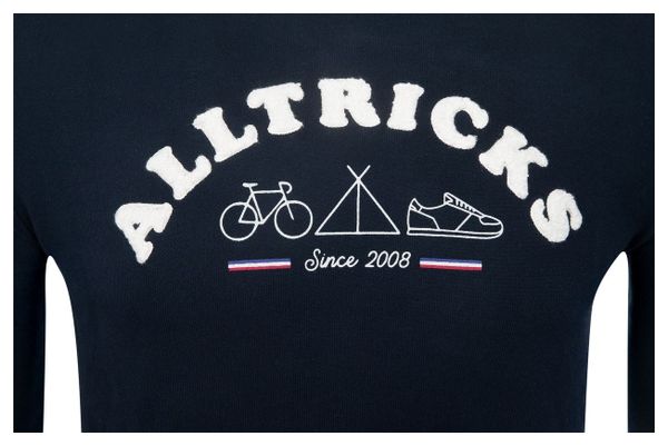 Alltricks Sport d&#39;Epoque Sweatshirt Blau / Weiß