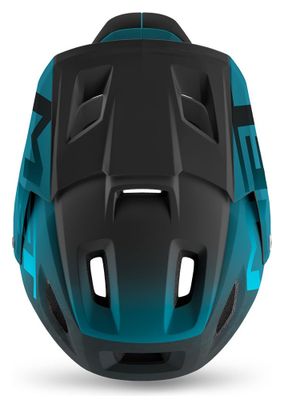 Met Parachute MCR Mips full face helmet with removable chin guard Matte Petrol Blue