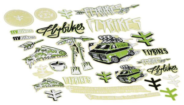 FlyBikes 2020 sticker sheet
