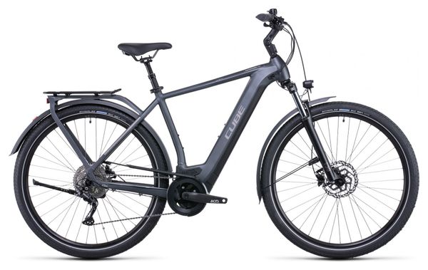 Vélo de Ville Électrique Cube Kathmandu Hybrid One 500 Shimano Deore 10V 500 Wh 700 mm Gris Teak 2022