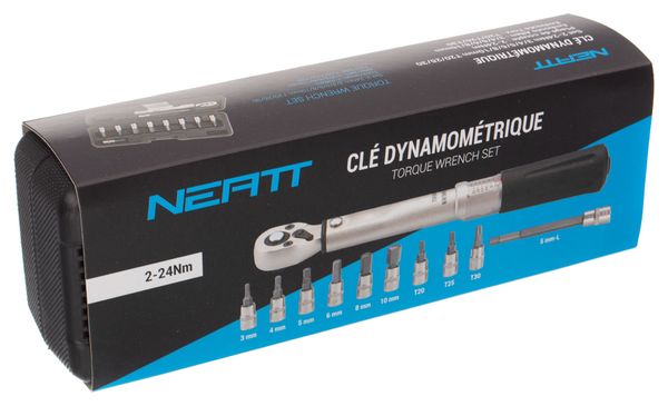 Clé Dynamométrique 1/4'' Neatt ATTACK Set 2-24Nm 3/4/5/6/8/10mm T20/25/30