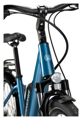 Bicicleta de ciudad híbrida Winora Confort 9.4 Shimano Altus 9S 400 Wh 26'' Azul 2021
