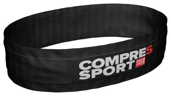 Compressport Free Belt Black White