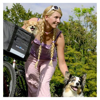 Klickfix pet basket with hood for Handlebar Adapter Doggy