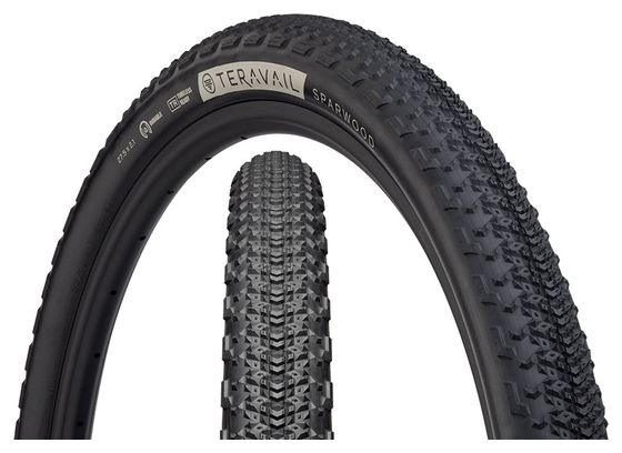 Teravail Sparwood 27.5'' Gravel Tire Tubeless Ready Souple Durable Bead-to-Bead