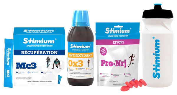 Pack Stimium MC3 + Antioxydant + Gommes Pro-NRJ + Bidon Offert